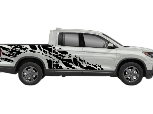 USA flag shredded decals graphics compatible with Honda Ridgeline