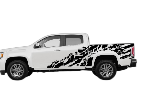 USA flag shredded graphics compatible with GMC Canyon 2015-2022
