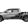 USA Flag Shredded Side Decals Graphics for Dodge Ram
