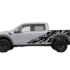 USA Flag Shredded Side Decals Graphics for Ford F150 Raptor 2017-2020