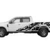 USA Flag Shredded Side Decals Graphics for Ford F250 2017-2022