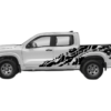 USA Flag Shredded Side Decals Graphics for Nissan Frontier