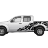 USA Flag Shredded Side Decals Graphics for Nissan Frontier 2005-2021