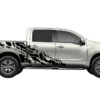USA Flag Shredded Side Decals Graphics for Nissan Titan 2017-2025