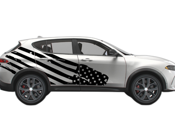 USA Flag Side Decals Graphics for Dodge Hornet