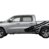 USA flag side decals graphics compatible with Dodge Ram