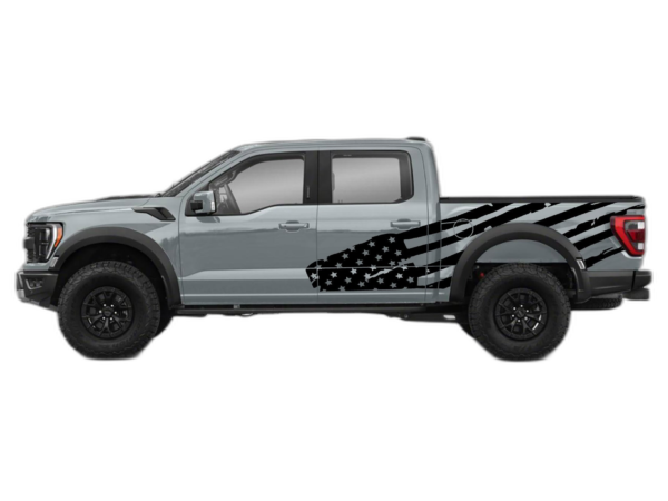 USA Flag Side Decals Graphics for Ford F150 Raptor
