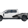 USA flag side decals graphics compatible with Ford F250