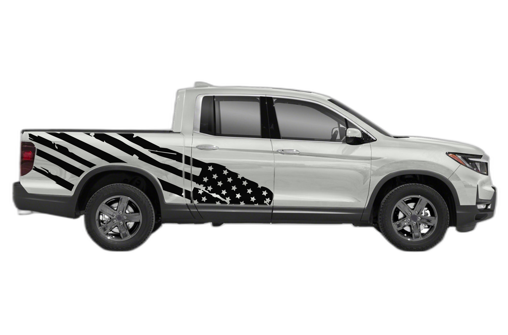 USA Flag Side Decals Graphics for Honda Ridgeline