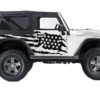 USA Flag Side Decals Graphics for Jeep Wrangler JK 2 Doors