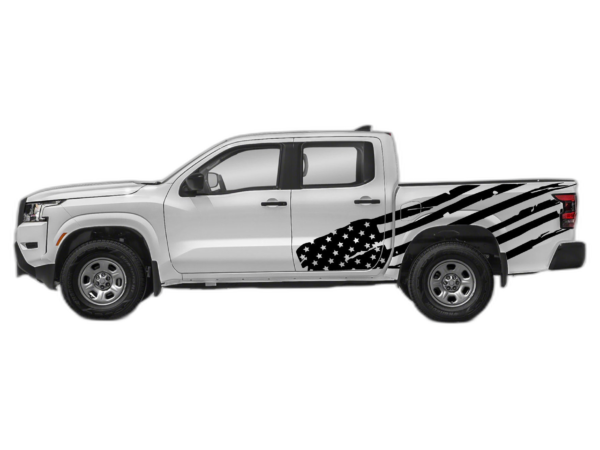 USA Flag Side Decals Graphics for Nissan Frontier