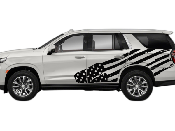 USA Flag Side Graphics for Chevrolet Tahoe