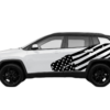 USA flag side graphics decals compatible with Jeep Compass 2018 - 2025