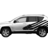 USA flag side graphics decals compatible with Jeep Compass 2011-2017