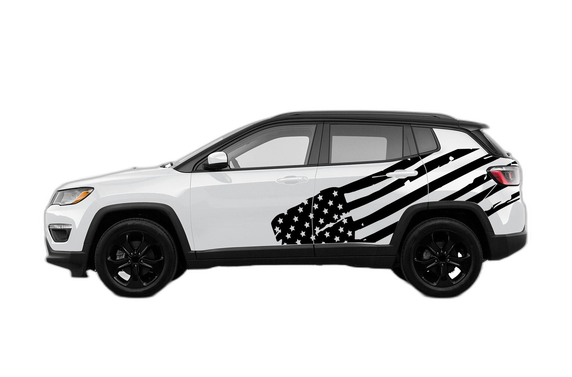 USA Flag Side Graphics for Jeep Compass 2018 - 2025