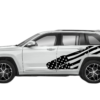USA flag side graphics decals graphics compatible with Jeep Grand Cherokee
