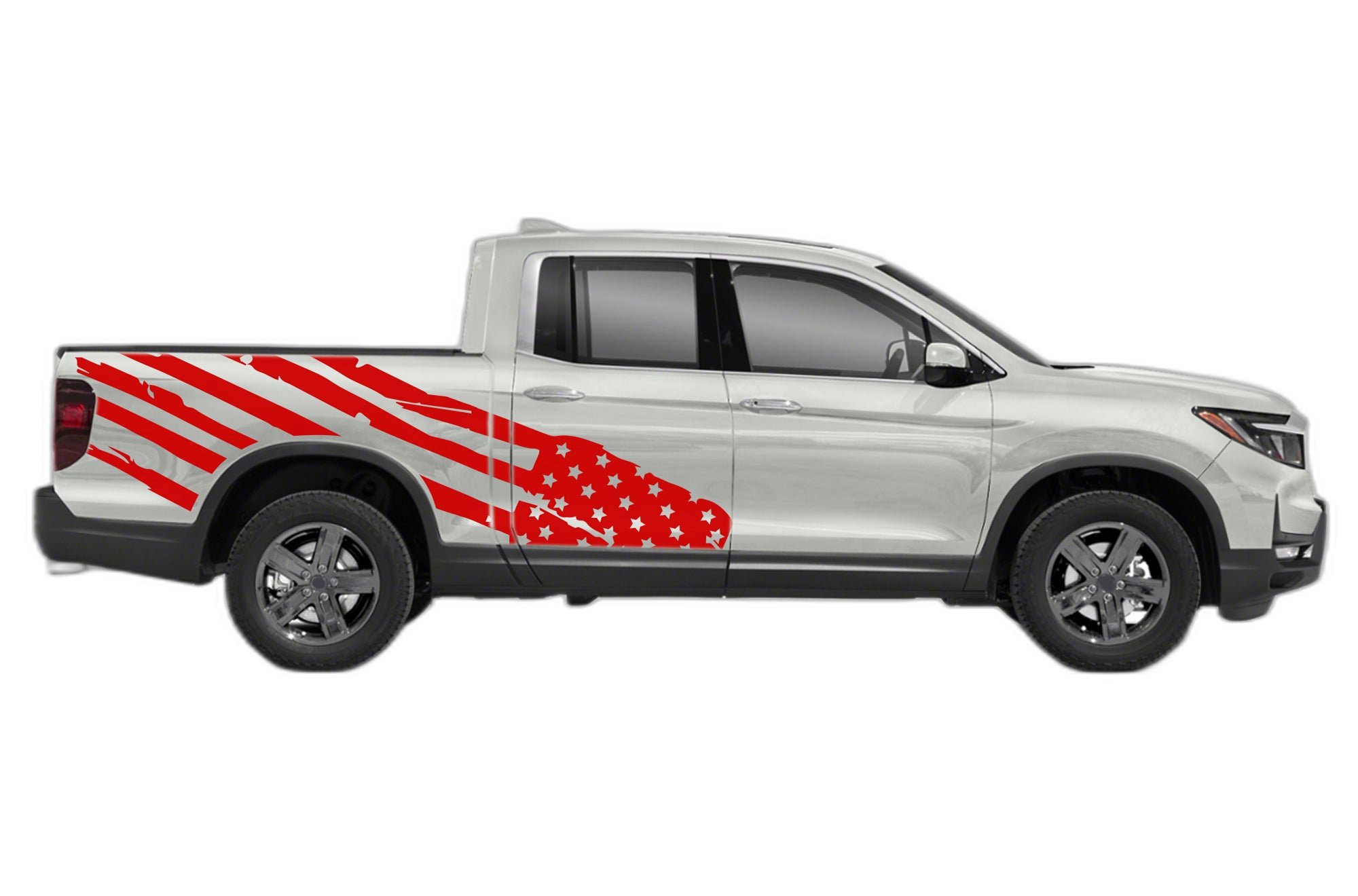 USA Flag Side Decals Graphics for Honda Ridgeline - Image 3