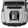 USA flag style hood graphics decals compatible with Jeep Gladiator JT Mojave