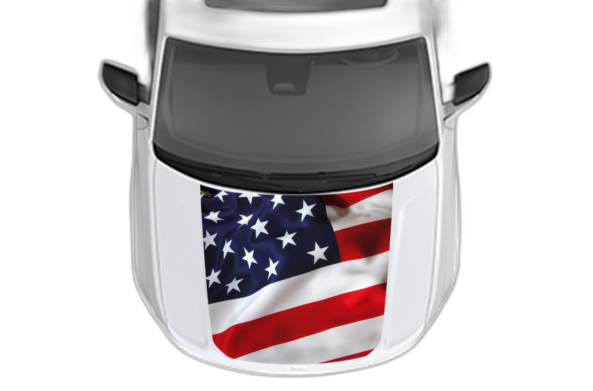 USA Flag Print Hood Decals Graphics for Jeep Grand Cherokee