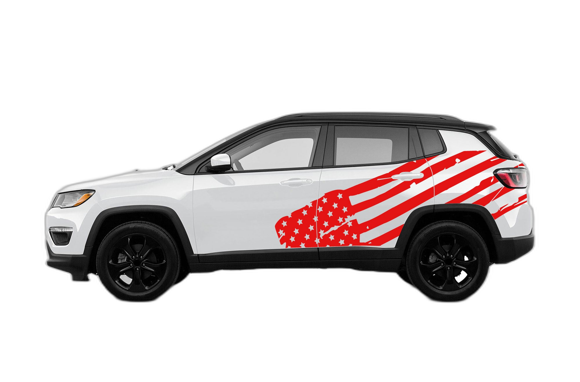 USA Flag Side Graphics for Jeep Compass 2018 - 2025 - Image 2