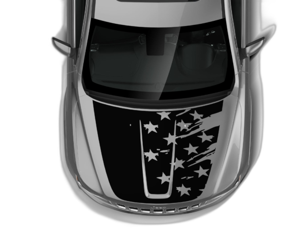 USA stars hood graphics decals compatible with Jeep Grand Cherokee 2011-2021