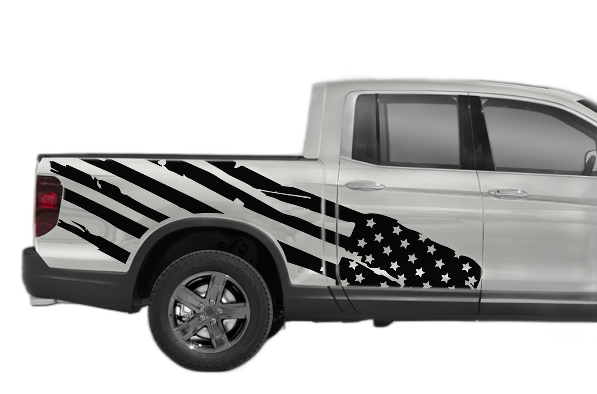USA Flag Side Decals Graphics for Honda Ridgeline - Image 2
