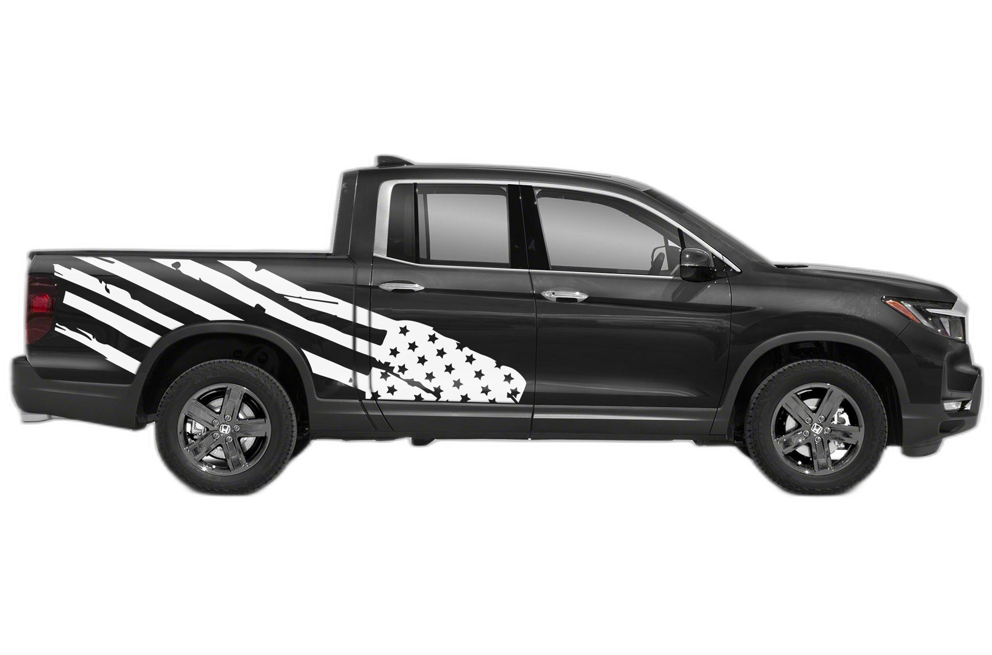 USA Flag Side Decals Graphics for Honda Ridgeline - Image 5