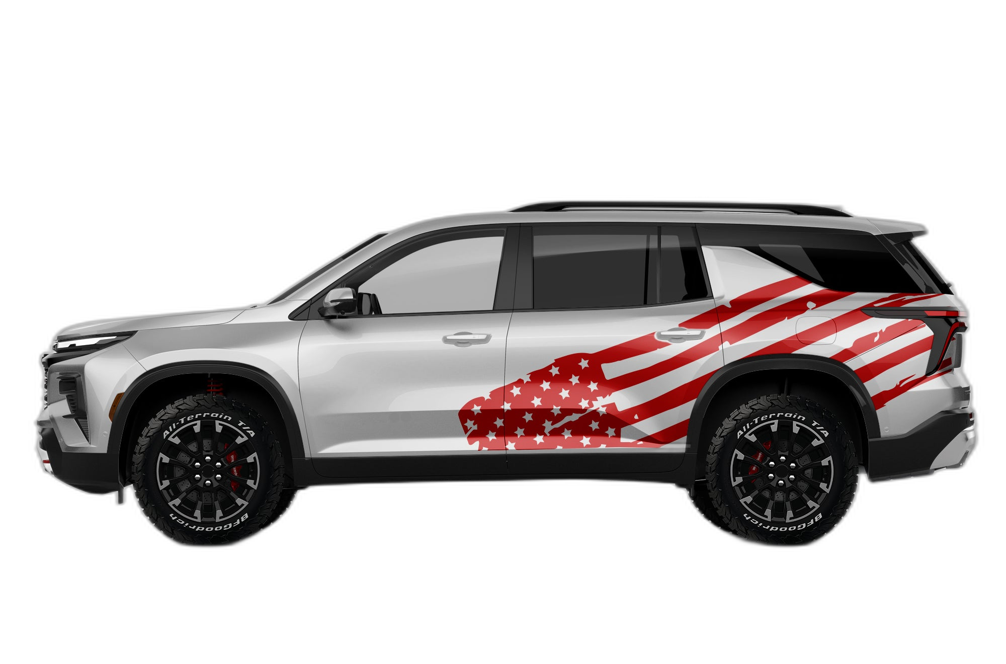 USA Flag Side Graphics for Chevrolet Traverse - Image 2
