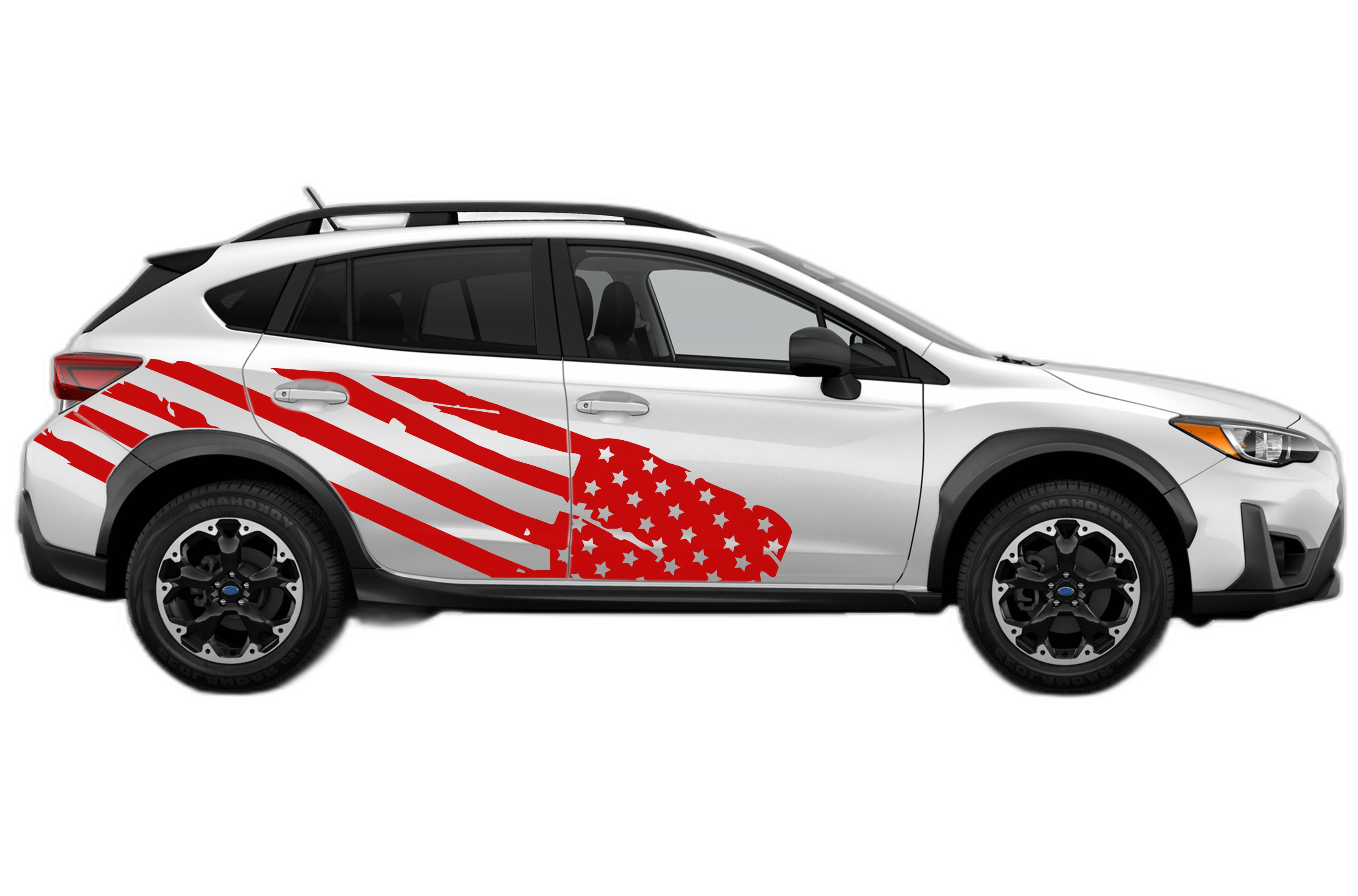 USA Flag Side Graphics for Subaru Crosstrek 2018-2023