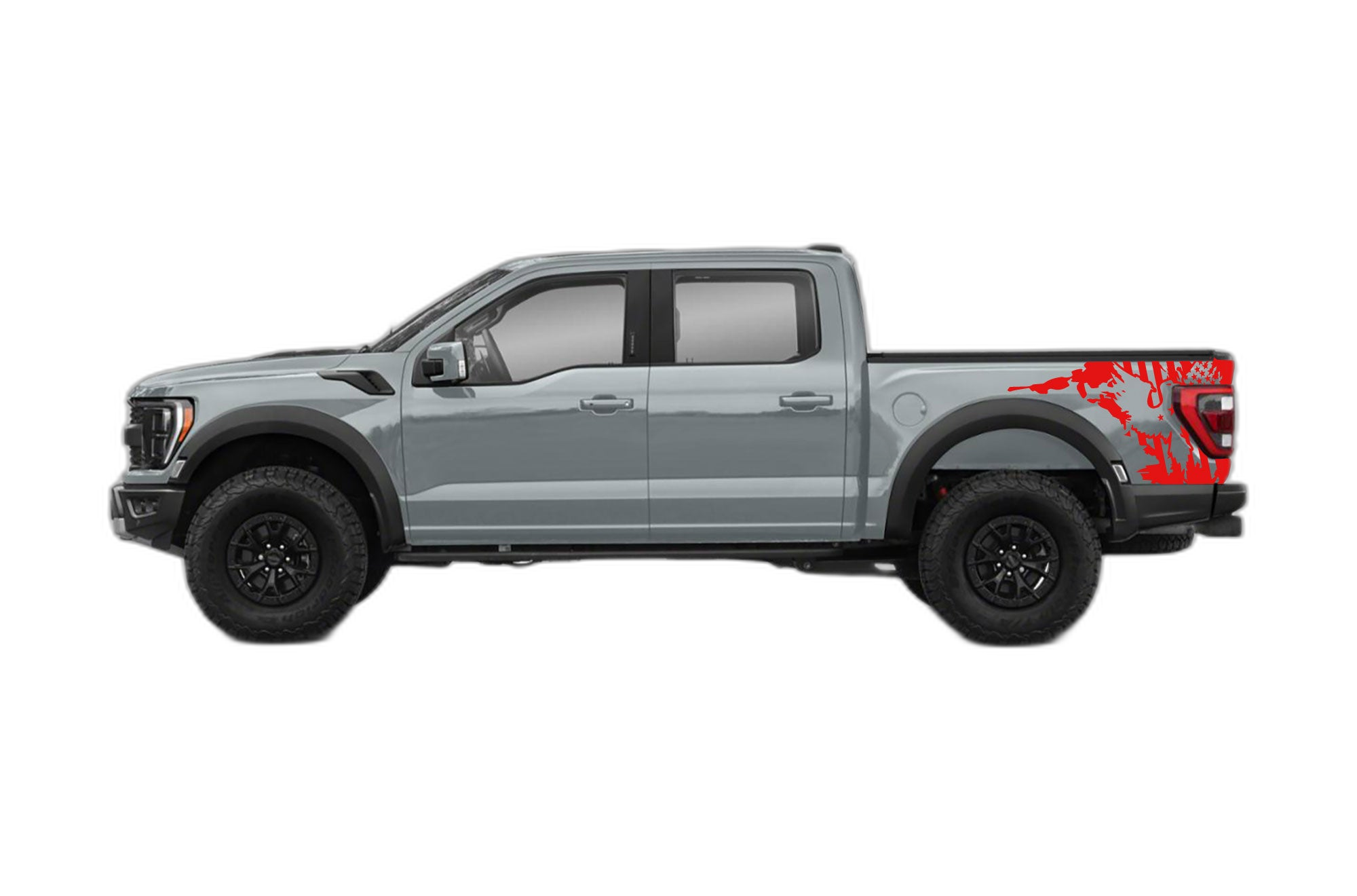 US Eagle Side Bed Decals Graphics for Ford F150 Raptor - Image 2