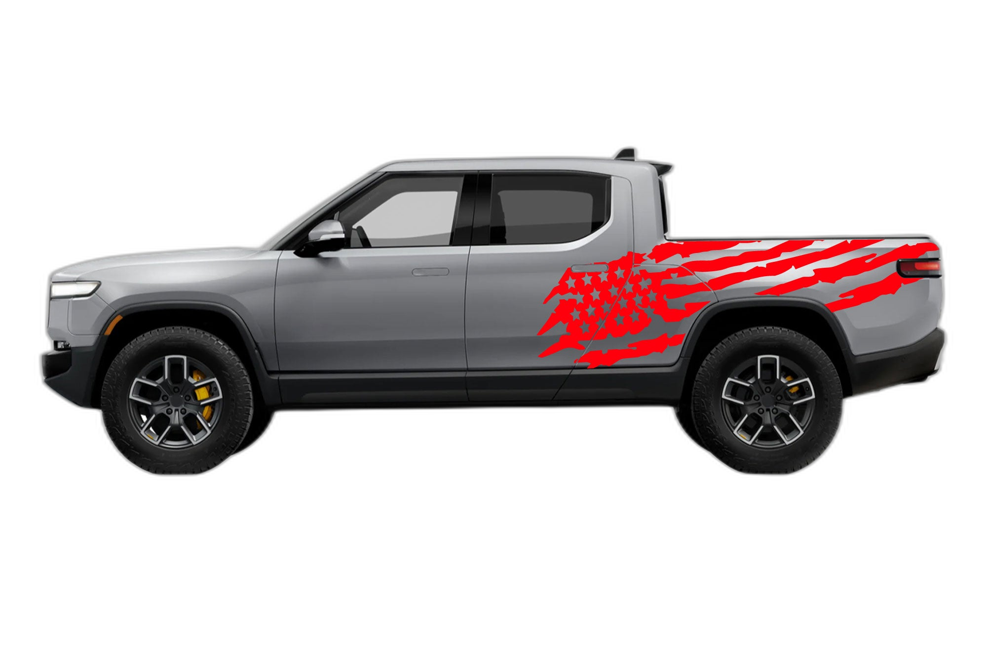 US Flag Side Decals Graphics for Rivian R1T - Image 2