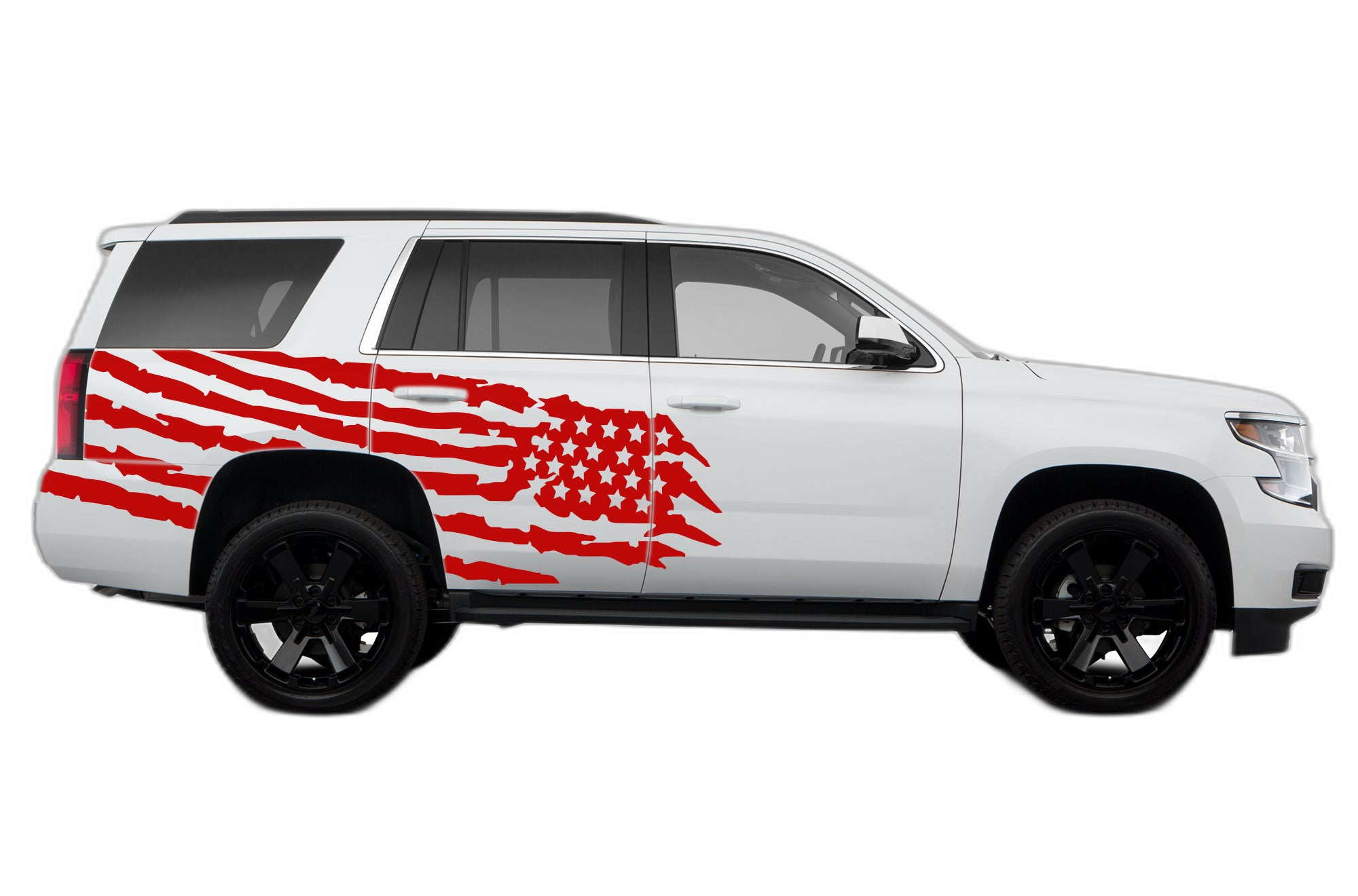 US flag side graphics decals compatible with Chevrolet Tahoe 2015-2020 - Image 2