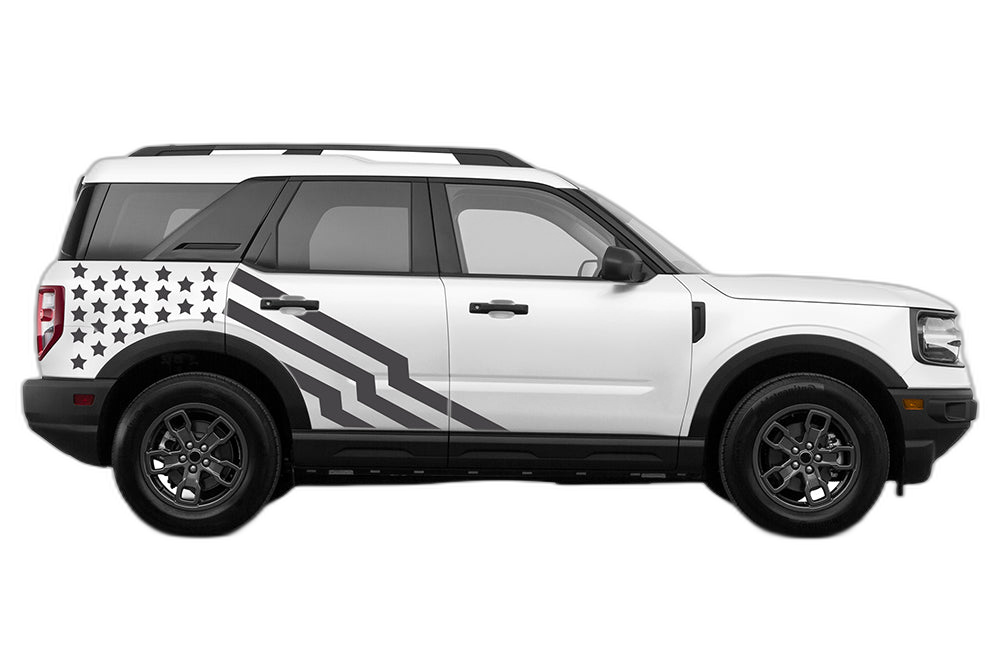 US stripes and stars graphics decals graphics compatible with Ford Bronco Sport - Image 4