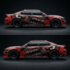 🦷👹 Venom Face Car Wrap - Razor-Sharp Fury