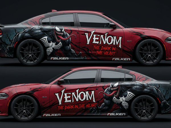 🖤 Venom "The Dark In The Heart" Car Wrap