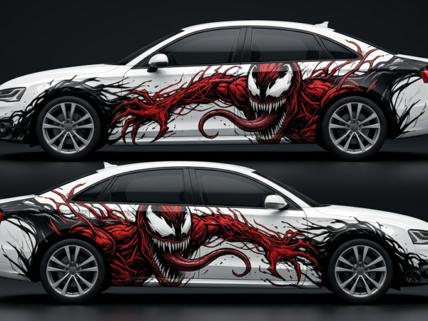 💥 Venom vs. Spider-Man Car Wrap - Clash of Icons