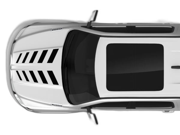 Vent style hood decals graphics compatible with Dodge Ram