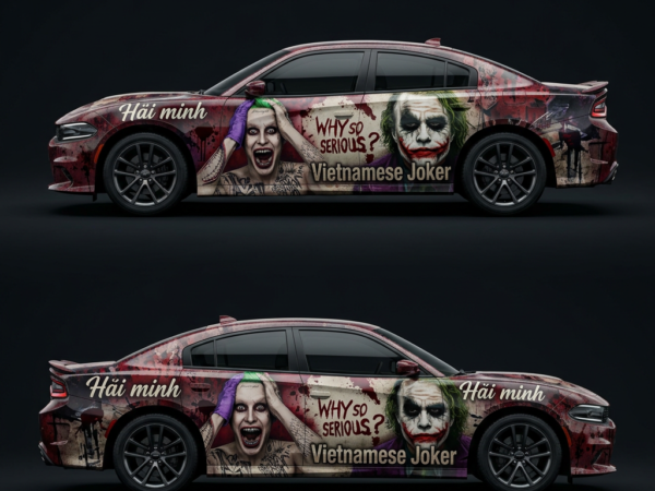 🤡🇻🇳 "Vietnamese Joker" Multi-Joker Car Wrap
