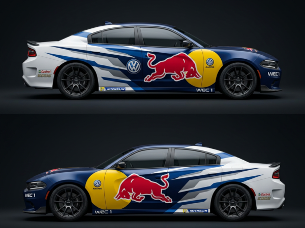🏎️💨 VW Red Bull Racing Car Wrap - Power & Energy