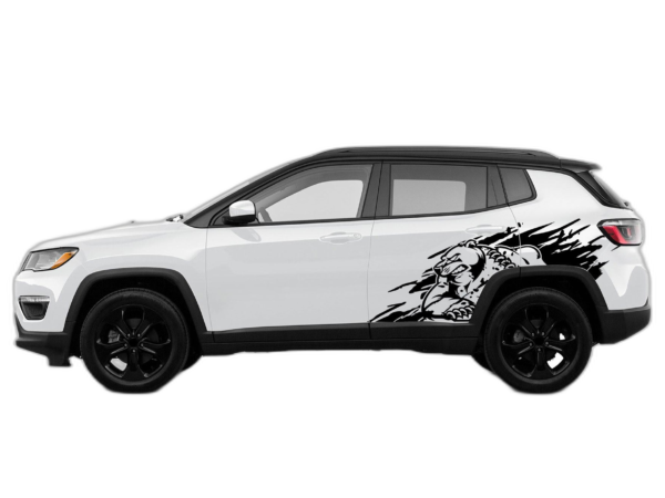 Wild Bear Door Decals Graphics for Jeep Compass 2018 - 2025