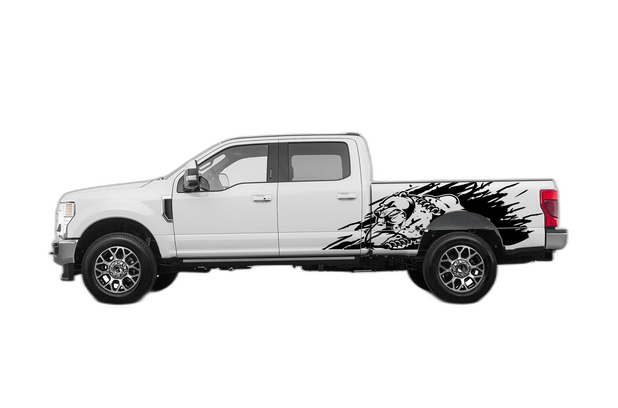 Wild bear door graphics decals compatible with Ford F250 2017-2022