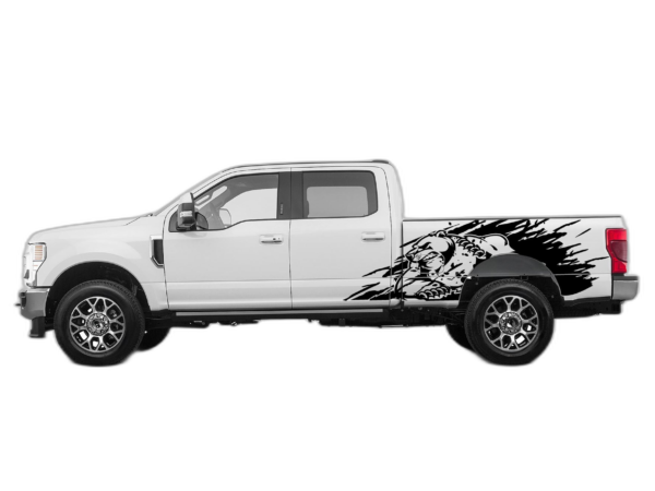 Wild Bear Door Graphics for Ford F250 2017-2022