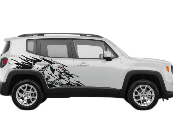 Wild bear door graphics decals compatible with Jeep Renegade