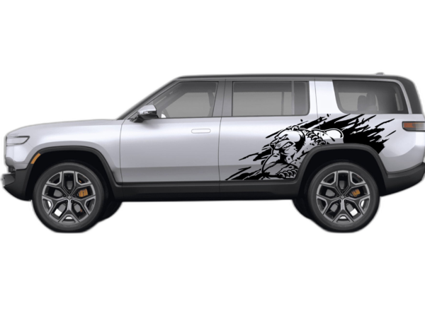 Wild bear door graphics decals compatible with Rivian R1S