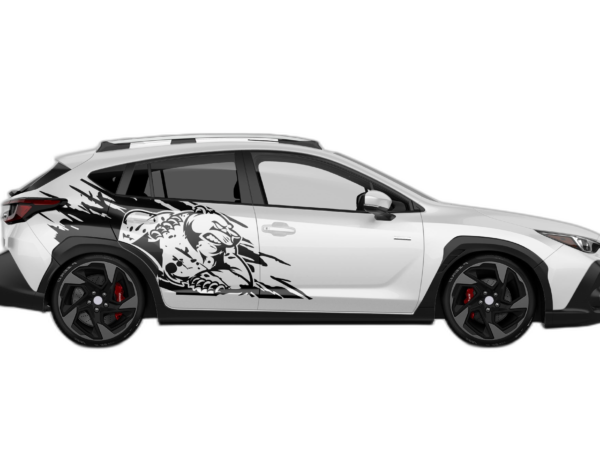 Wild bear door graphics decals compatible with Subaru Crosstrek