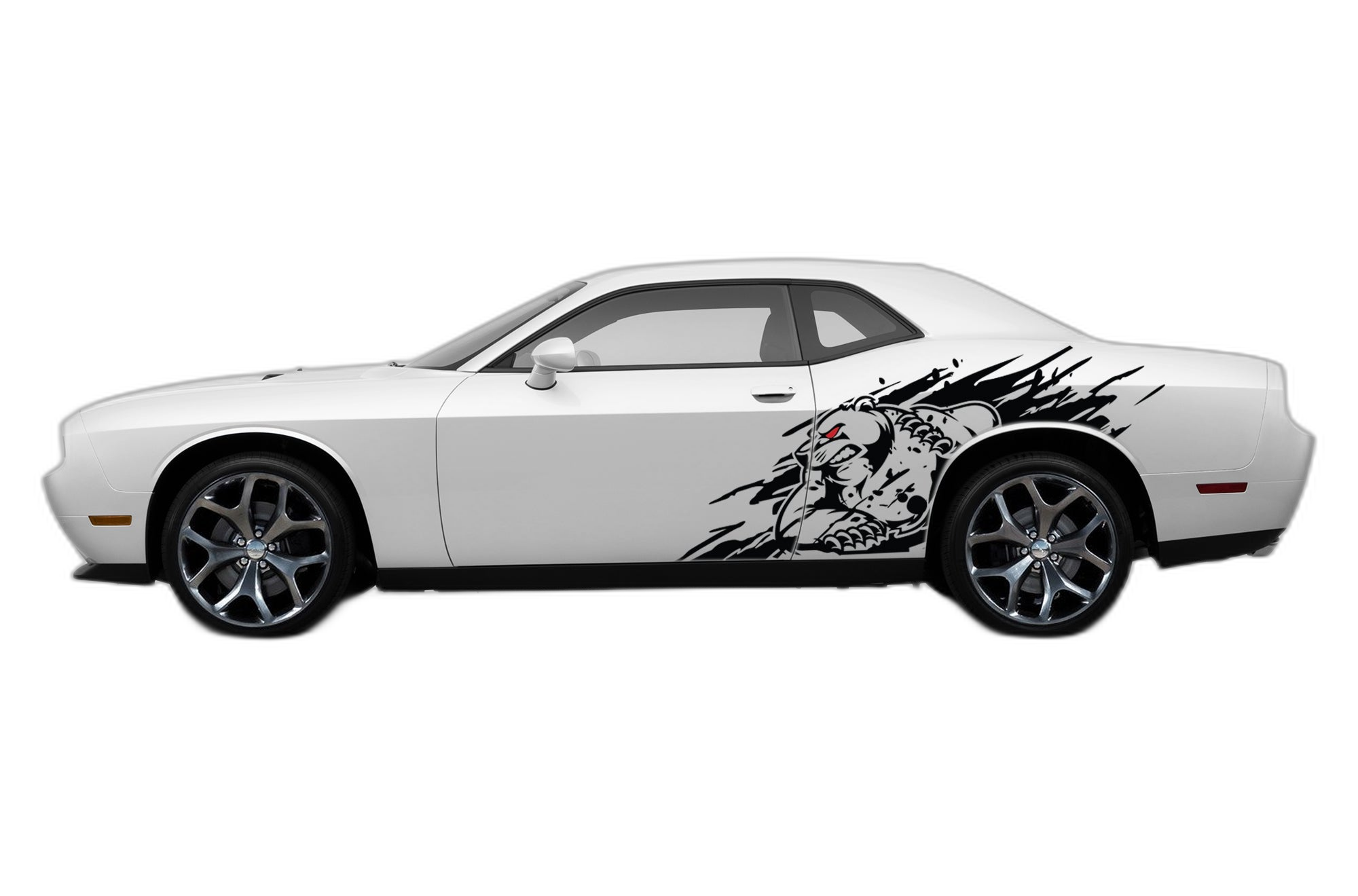 Wild Bear Side Graphics, Decals for Dodge Challenger