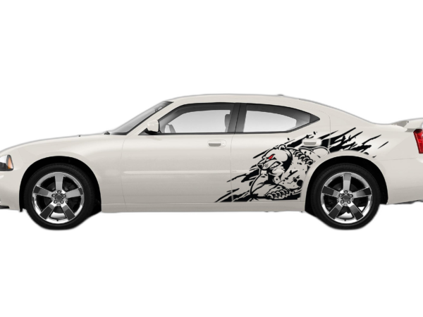 Wild bear side graphics, decals compatible with Dodge Charger 2006-2010