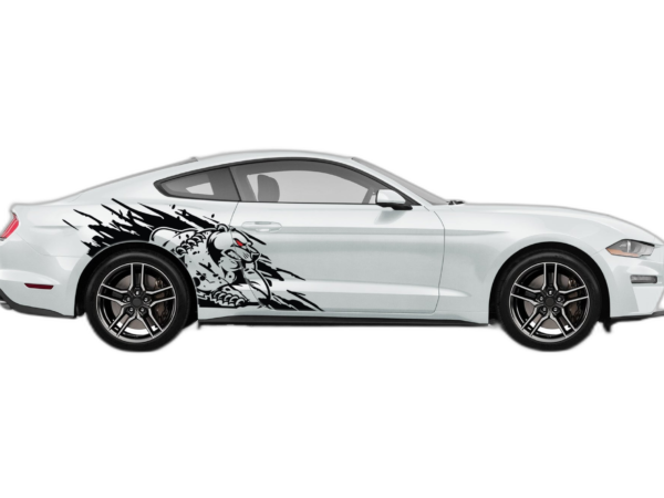 Wild bear side graphics, stickers decals compatible with Ford Mustang 2015-2023
