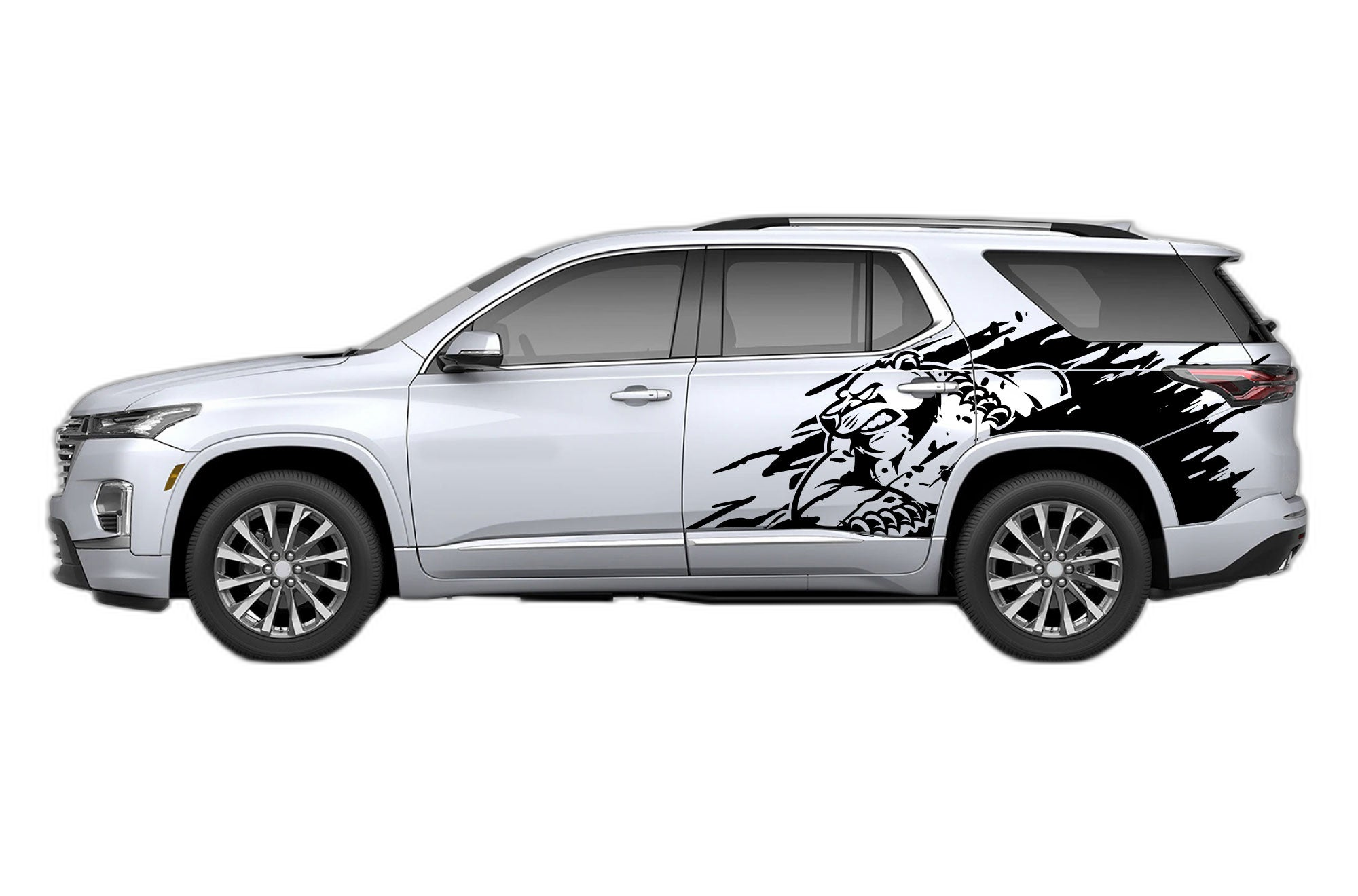 Wild bear splash side graphics decals compatible with Chevrolet Traverse 2018-2023