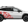 Wild bear door graphics decals compatible with Subaru Crosstrek 2018-2023